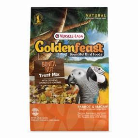 Versele-Laga Golden Feast Treat Mix Bonita Nut for All Parrots & Large Birds 1.36kg cat vitamins cat digestive aid cat immune support cat joint supplement cat skin supplement