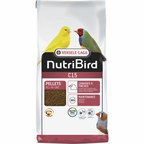 Versele-Laga NutriBird C15 Pellets - Canaries & Finches 3kg puppy starter kit puppy crate puppy collar puppy pee pad puppy food