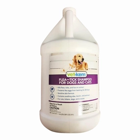 Vet-Kem Flea & Tick Shampoo for Dogs & Cats, Gallon cat scratchers cat towers cat window perch cat heating pad cat calming spray