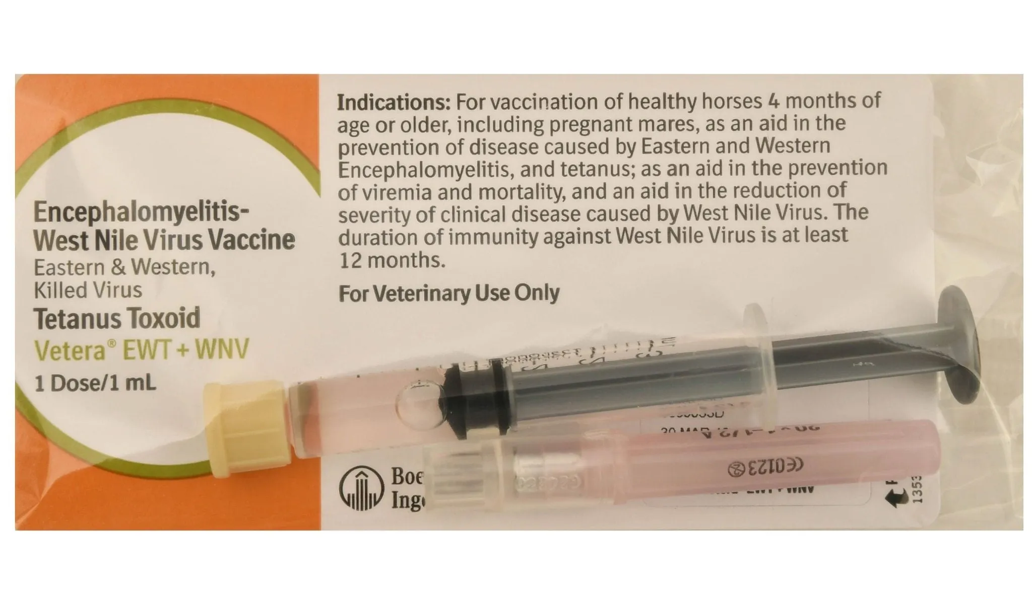 Vetera EWT WNV, Single Dose Vaccine for Horses
