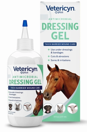 Vetericyn Plus Antimicrobial Dressing Gel, 8 oz poultry remedies poultry supplement goat vitamins sheep probiotics animal health boost