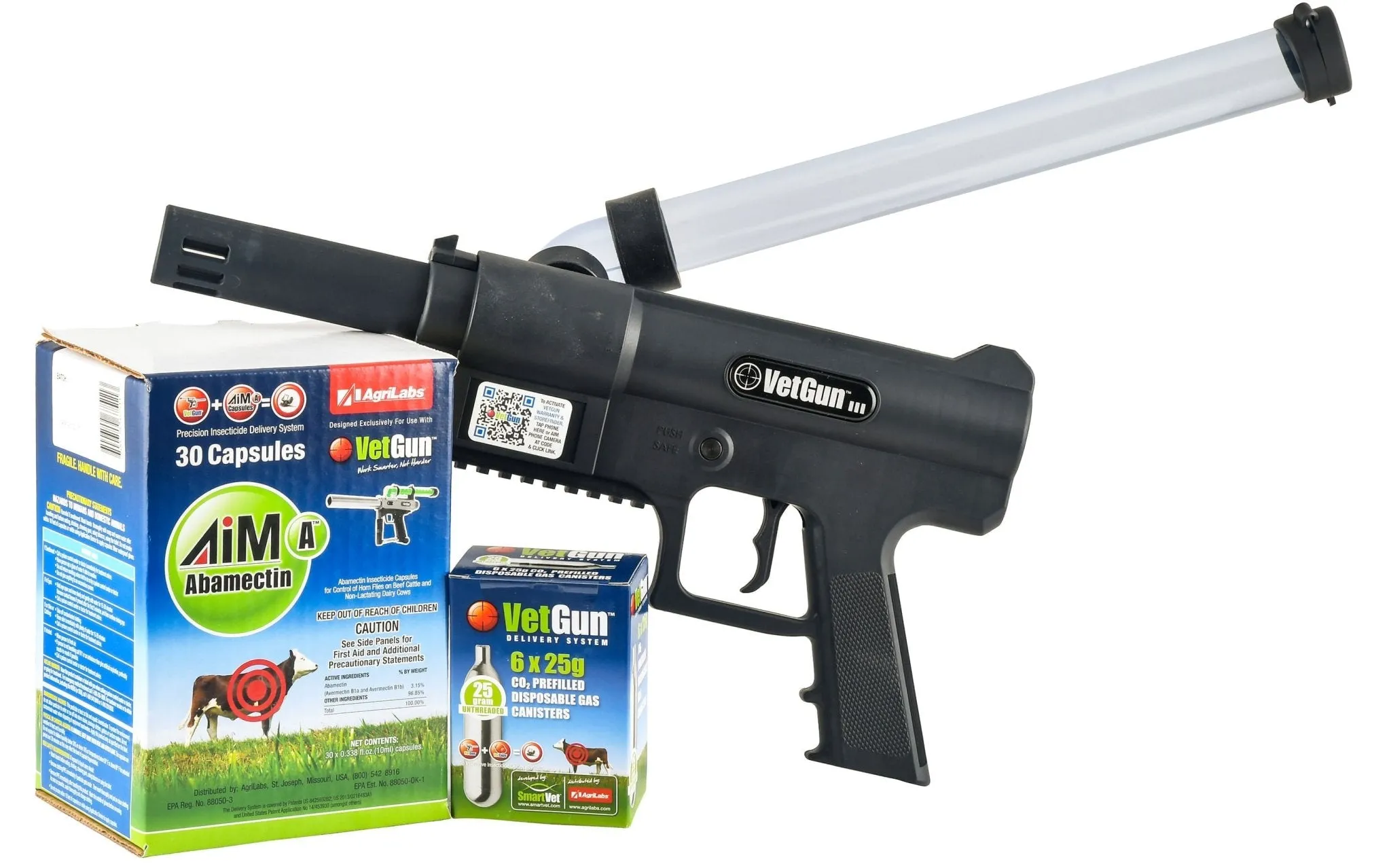 VetGun III AiM-A Cattle Fly Insecticide Delivery System - 30 Cow Starter Kit