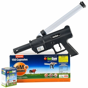 VetGun III AiM-L Cattle Fly Insecticide Delivery System - 150 Cow Producer Kit sheep feed sheep mineral sheep hay sheep pellets sheep salt block