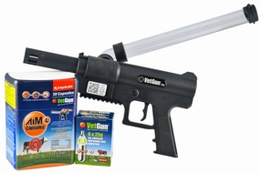 VetGun III AiM-L Cattle Fly Insecticide Delivery System - 30 Cow Starter Kit sheep feed sheep mineral sheep hay sheep pellets sheep salt block