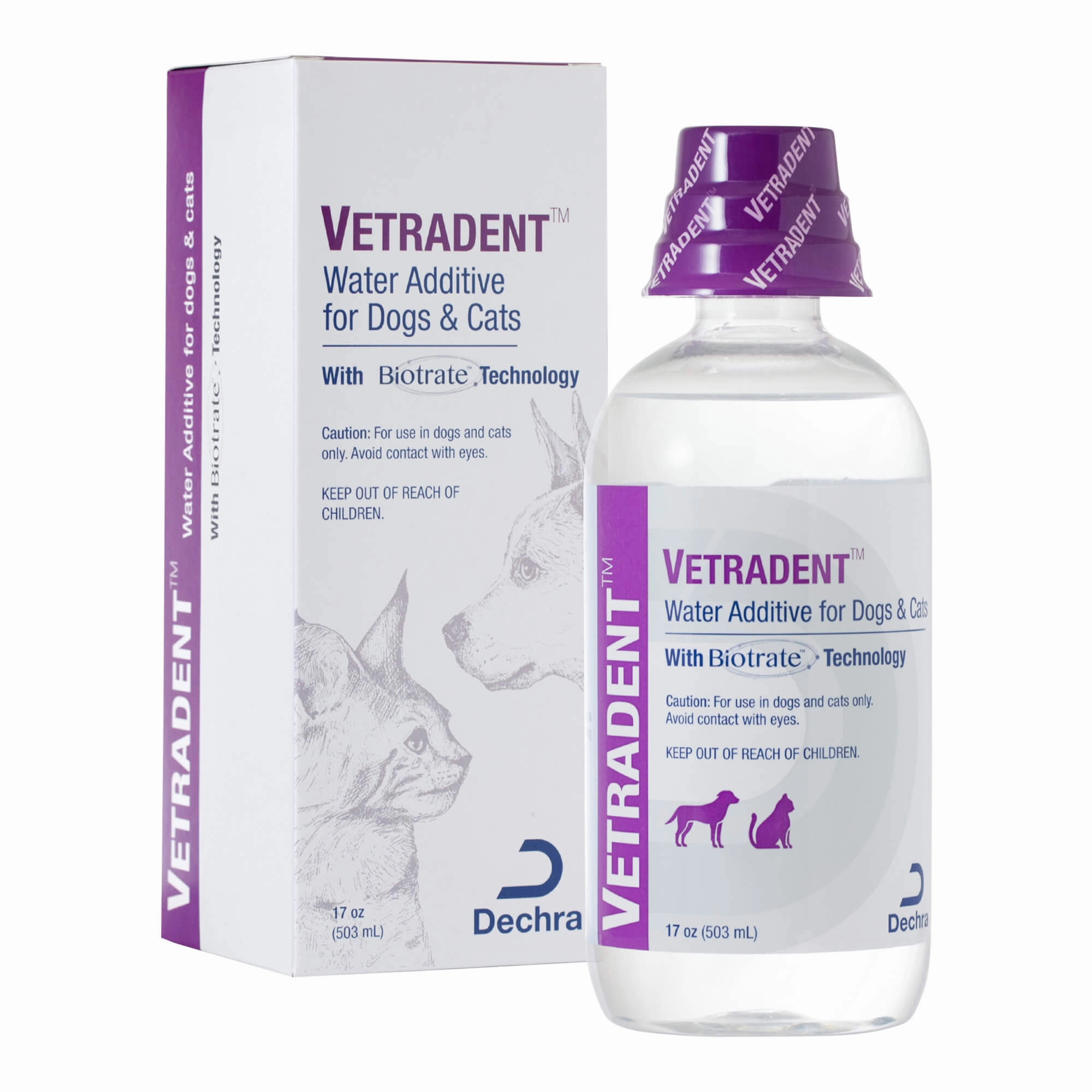 Vetradent Liquid Water Additive for Dogs & Cats, 17 oz