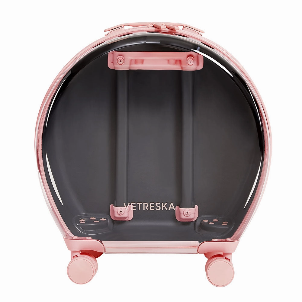 VETRESKA Bubble Carrier For Cats & Dogs (Pink, Opaque) dog bones rawhide chew sticks dog jerky bacon bone