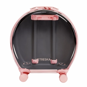 VETRESKA Bubble Carrier For Cats & Dogs (Pink, Opaque) dog bones rawhide chew sticks dog jerky bacon bone