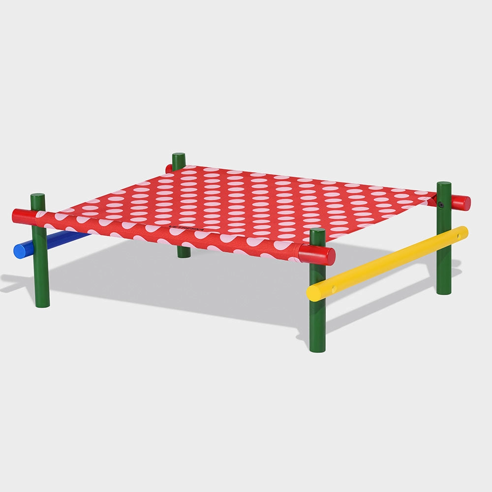 VETRESKA Chroma Elevated Bed For Cats & Dogs (Red)