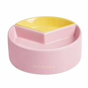 VETRESKA Like A Grapefruit Ceramic Bowl For Cats & Dogs dog travel bowl foldable dog bowl dog water dispenser automatic dog feeder raised dog bowl
