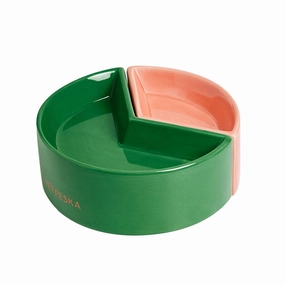 VETRESKA Like A Watermelon Ceramic Bowl For Cats & Dogs dog travel bowl foldable dog bowl dog water dispenser automatic dog feeder raised dog bowl