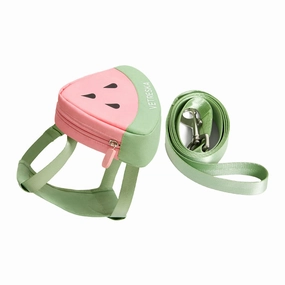 VETRESKA Watermelon Backpack Harness & Leash Set For Cats & Dogs dog travel bowl foldable dog bowl dog water dispenser automatic dog feeder raised dog bowl
