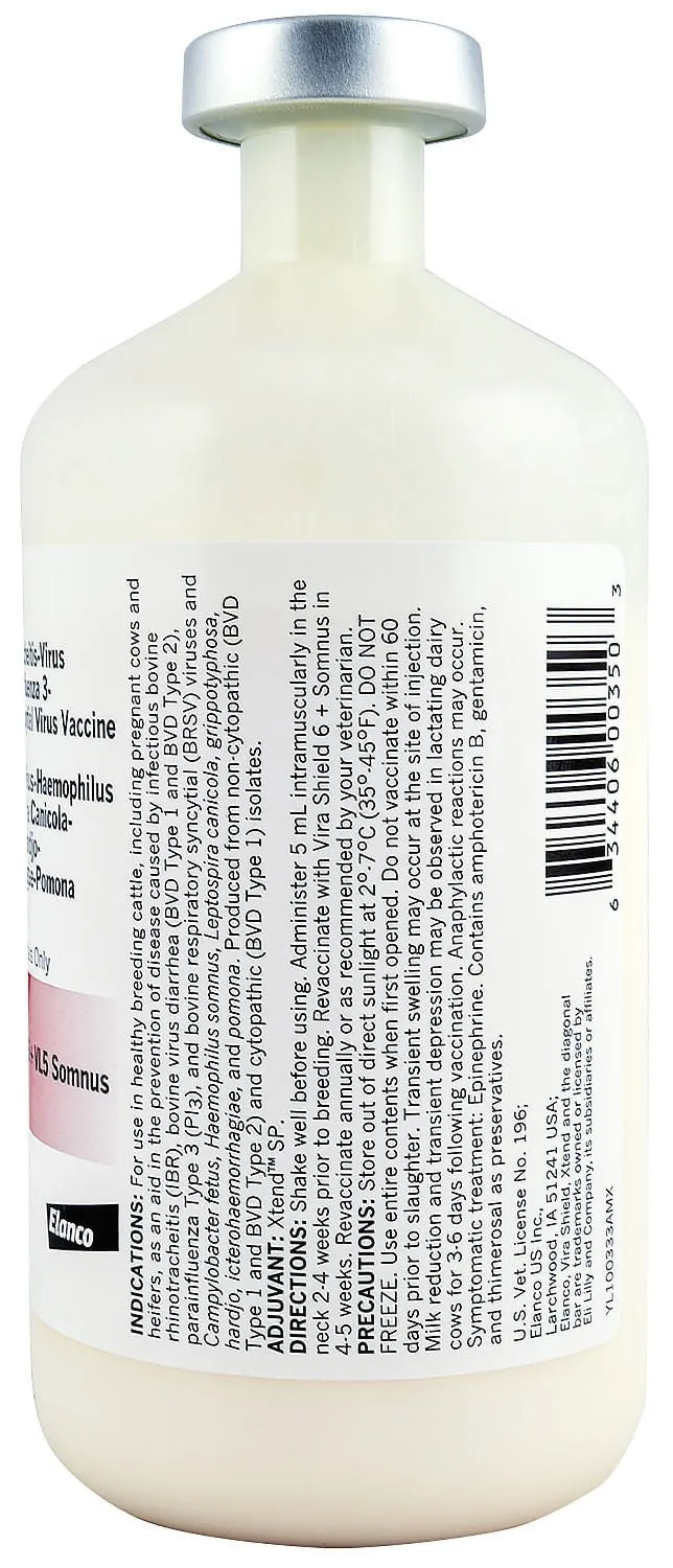 Vira Shield 6 VL5 Somnus Cattle Vaccine