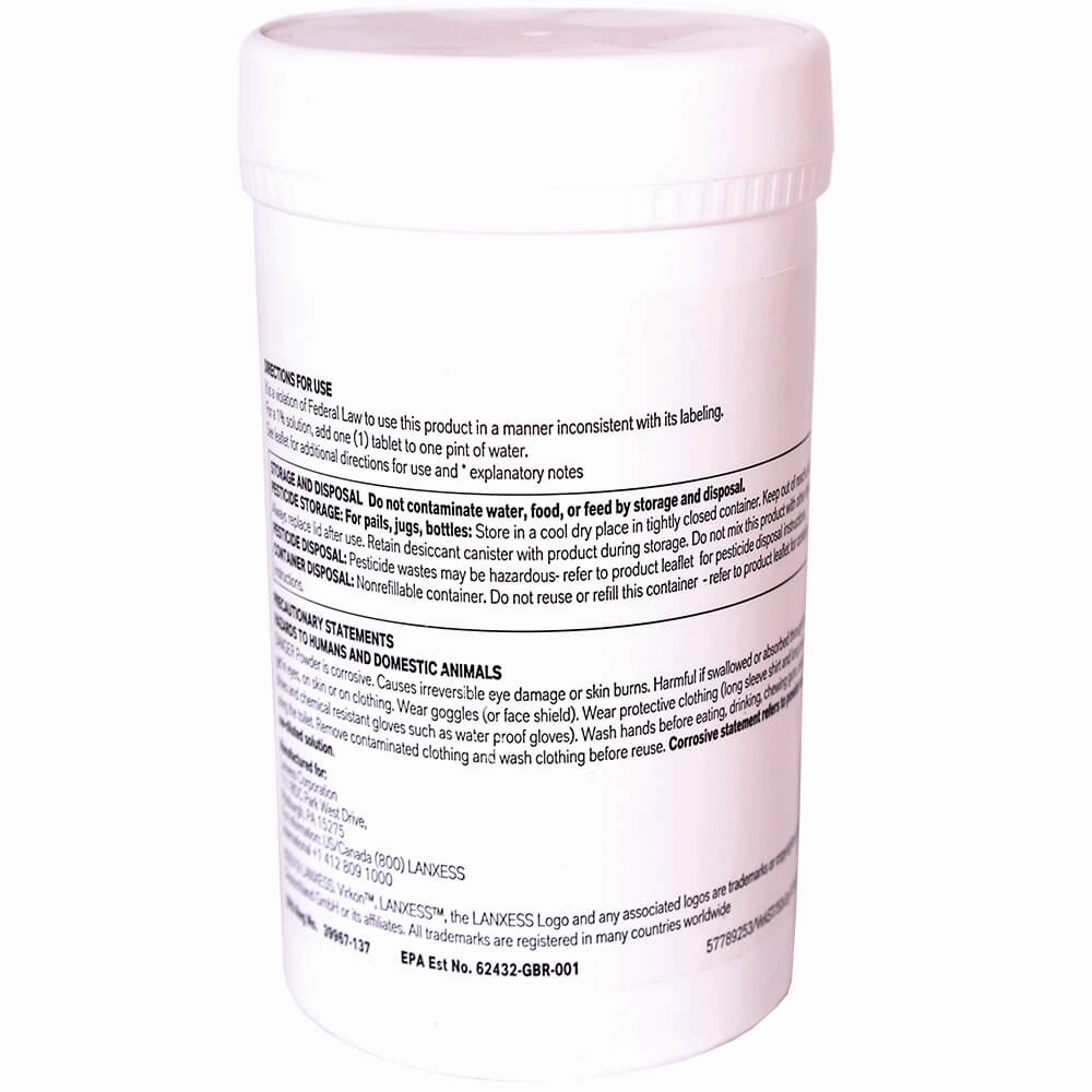 Virkon S Broad Spectrum Disinfectant Tablets