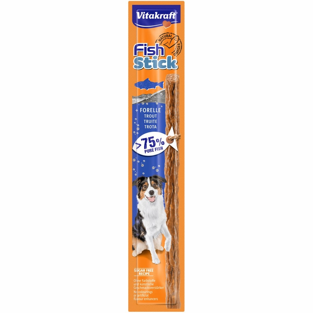 Vitakraft Fish Stick Dog Treat 15g dog supplies dog food toys accessories dog bed