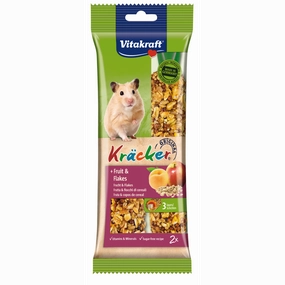 Vitakraft Kracker Fruit & Flakes Hamster 2pcs puppy starter kit puppy crate puppy collar puppy pee pad puppy food