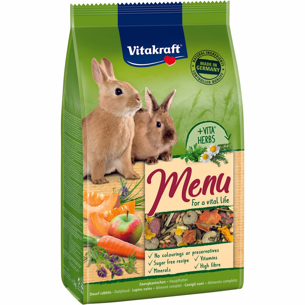 Vitakraft Rabbit Menu Vital 1kg puppy starter kit puppy crate puppy collar puppy pee pad puppy food