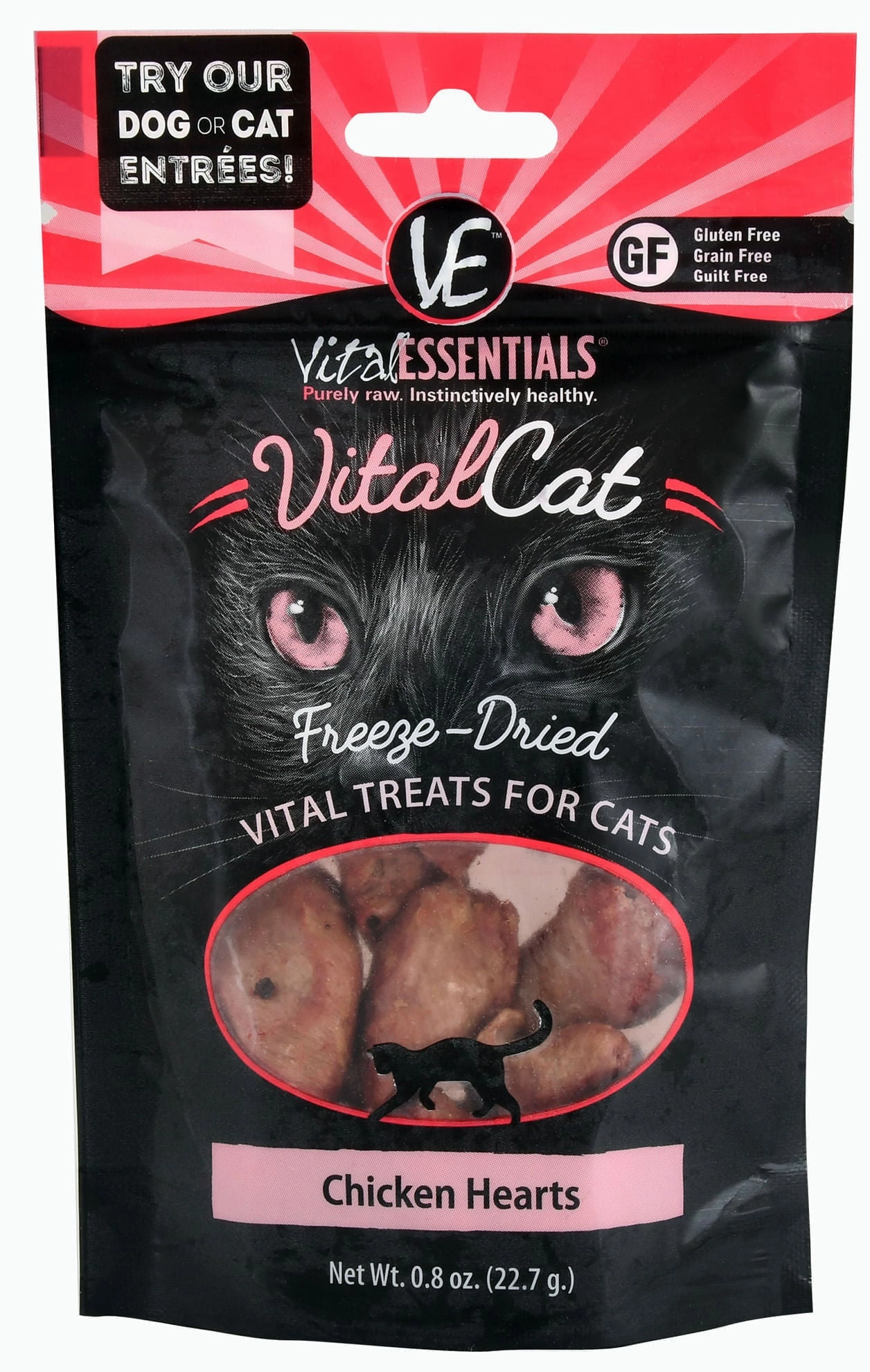 Vital Cat Freeze-Dried Chicken Hearts Cat Treats cat beds cat scratching post cat shampoo cat tunnel cat brush