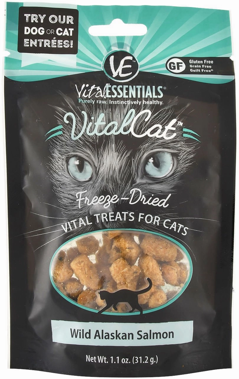 Vital Cat Freeze-Dried Wild Alaskan Salmon Cat Treats cat beds cat scratching post cat shampoo cat tunnel cat brush