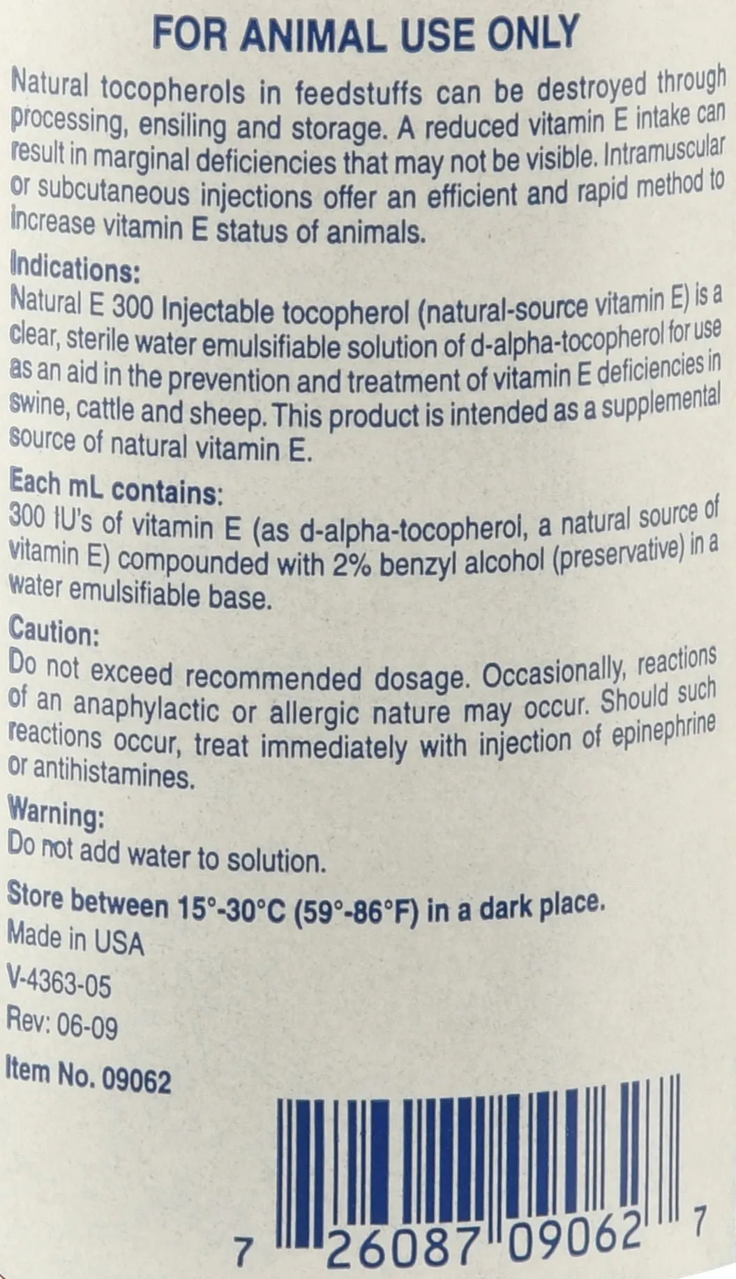 Vitamin E-300, 250 mL