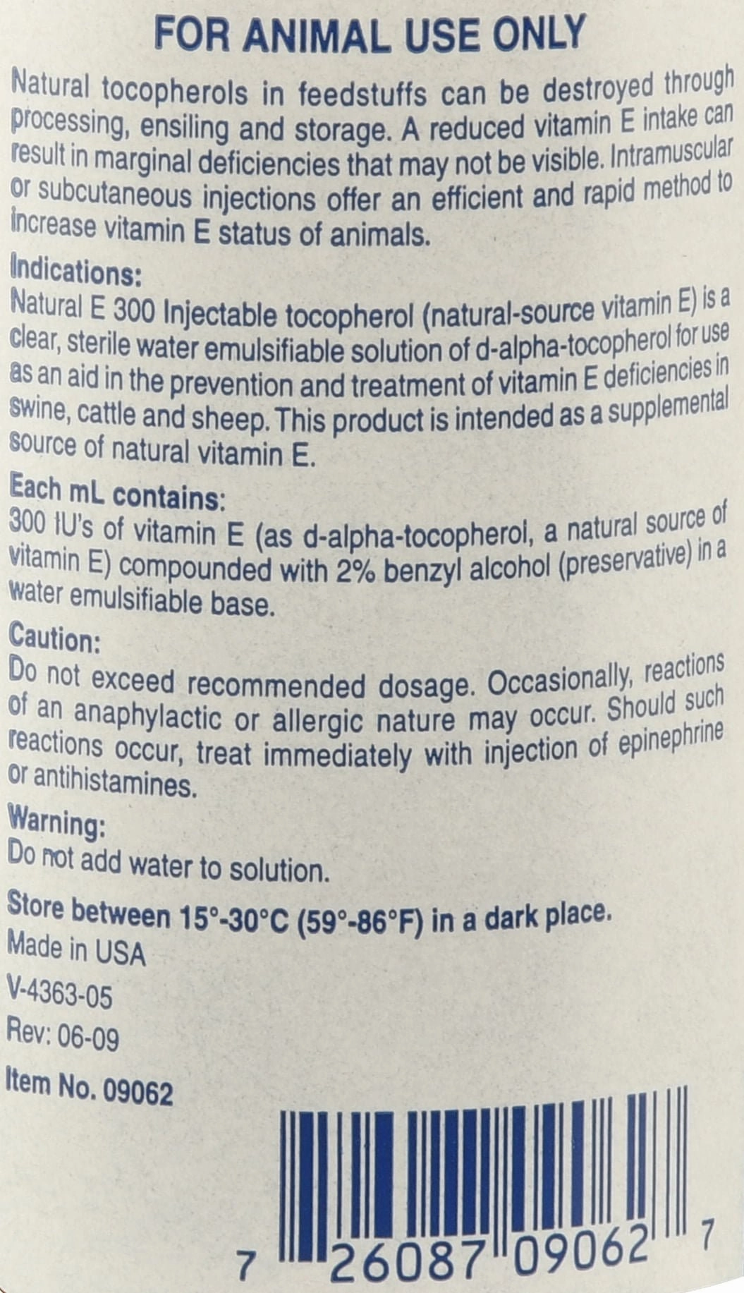Vitamin E-300, 250 mL