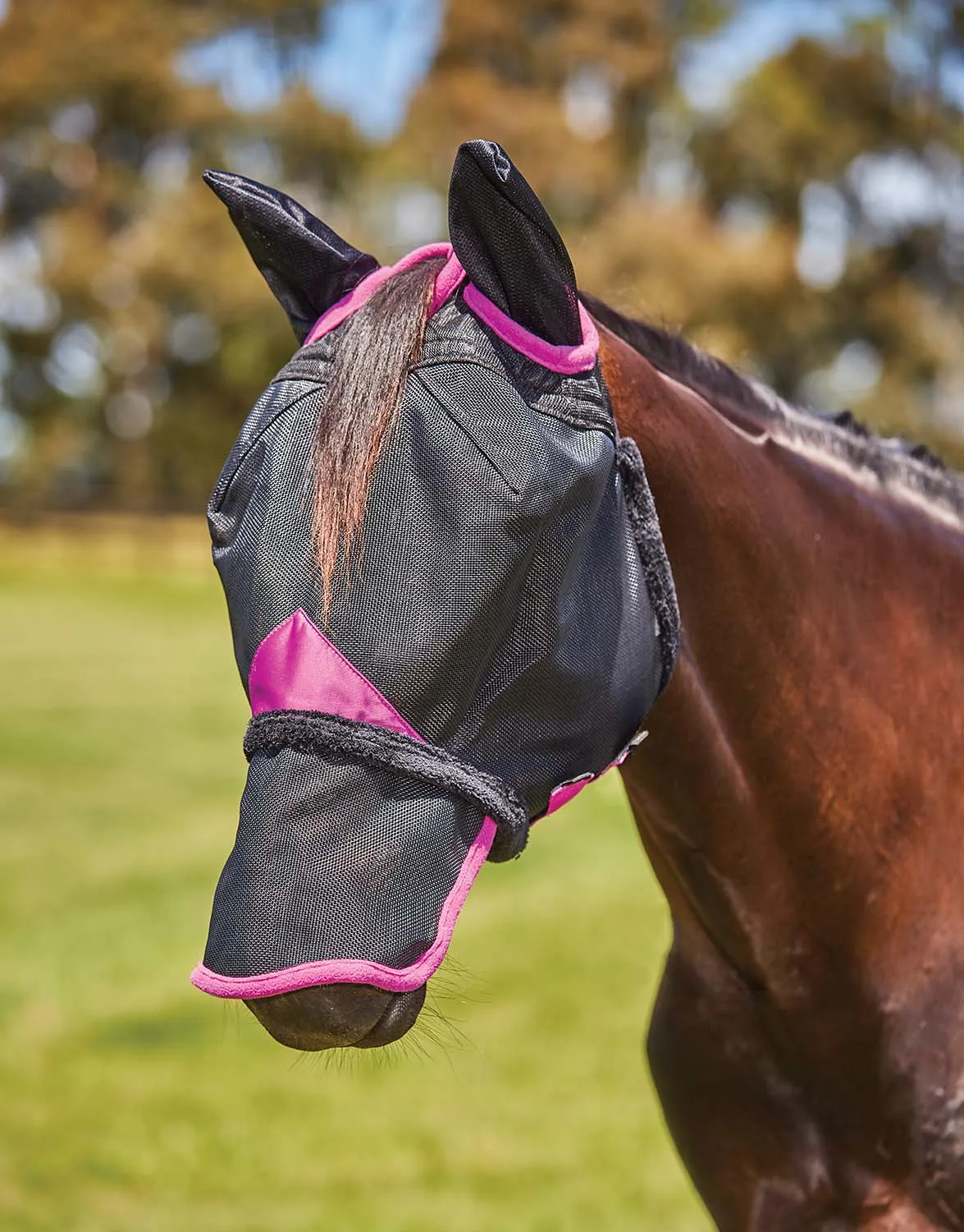 Weatherbeeta ComFITec Deluxe Durable Mesh Horse Fly Mask with Ears & Nose