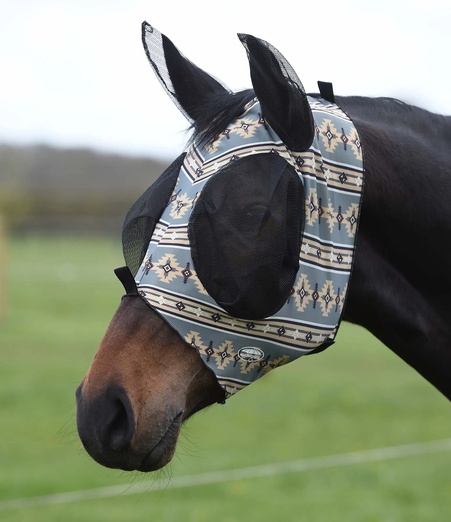 Weatherbeeta Deluxe Stretch Bug Eye Saver Horse Fly Mask with Ears