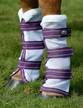 WeatherBeeta ComFITec Airflow Mesh Leg Wraps, White/ Violet/ Blue tuff dog toys durable toys for dogs chew tested toys hard chew toy strong plush