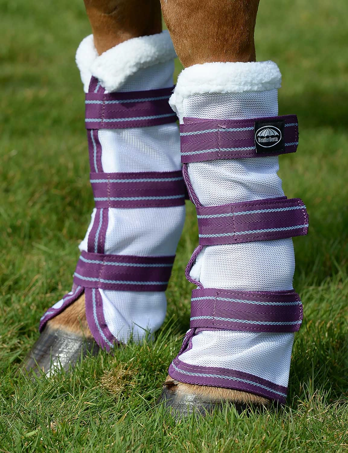 WeatherBeeta ComFITec Airflow Mesh Leg Wraps, White/ Violet/ Blue tuff dog toys durable toys for dogs chew tested toys hard chew toy strong plush