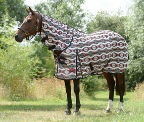 WeatherBeeta ComFITec Essential Mesh II Combo Neck Horse Fly Sheet, Diamond Navajo tuff dog toys durable toys for dogs chew tested toys hard chew toy strong plush