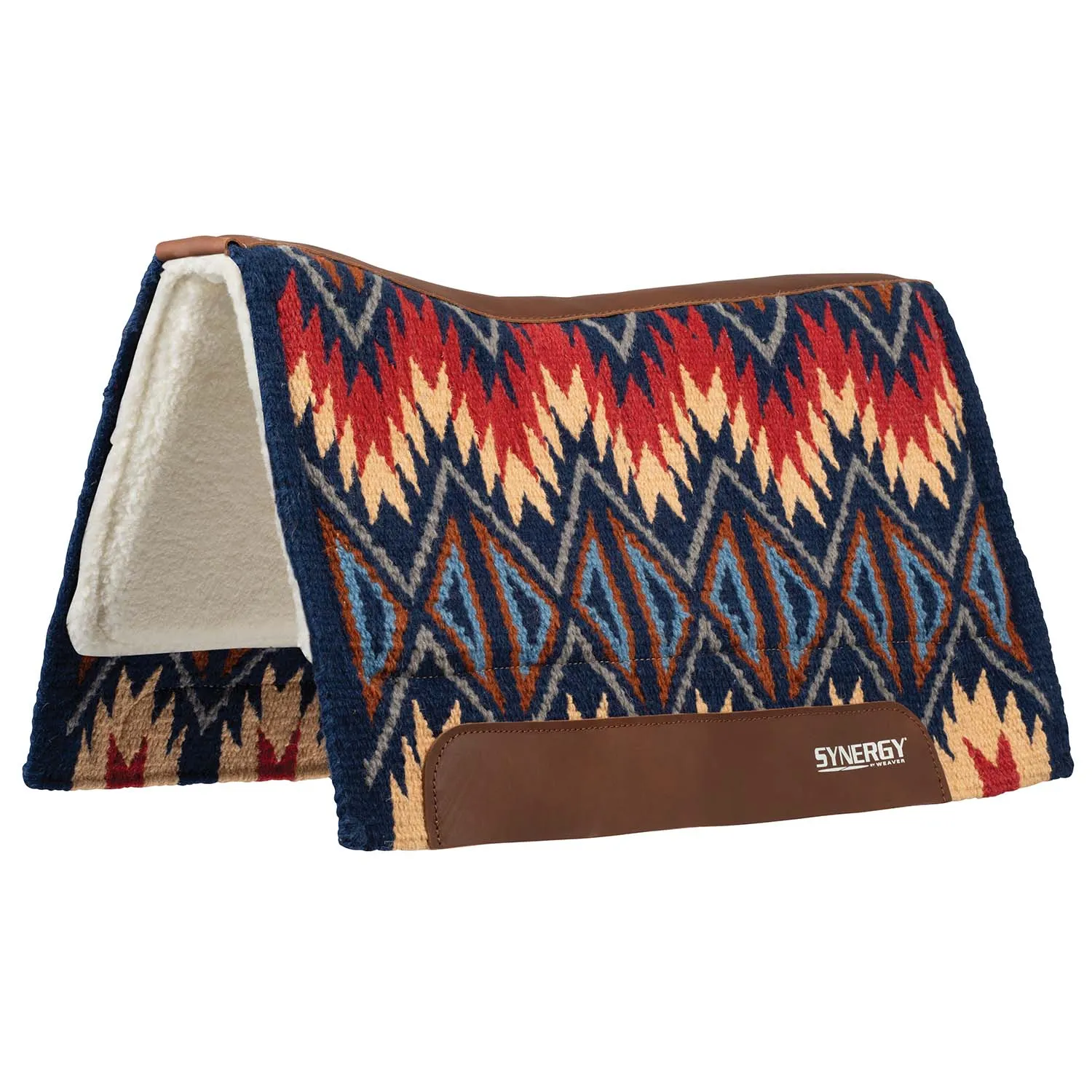 Weaver Synergy Contoured Performance Wool & Fleece "Quest" Saddle Pad