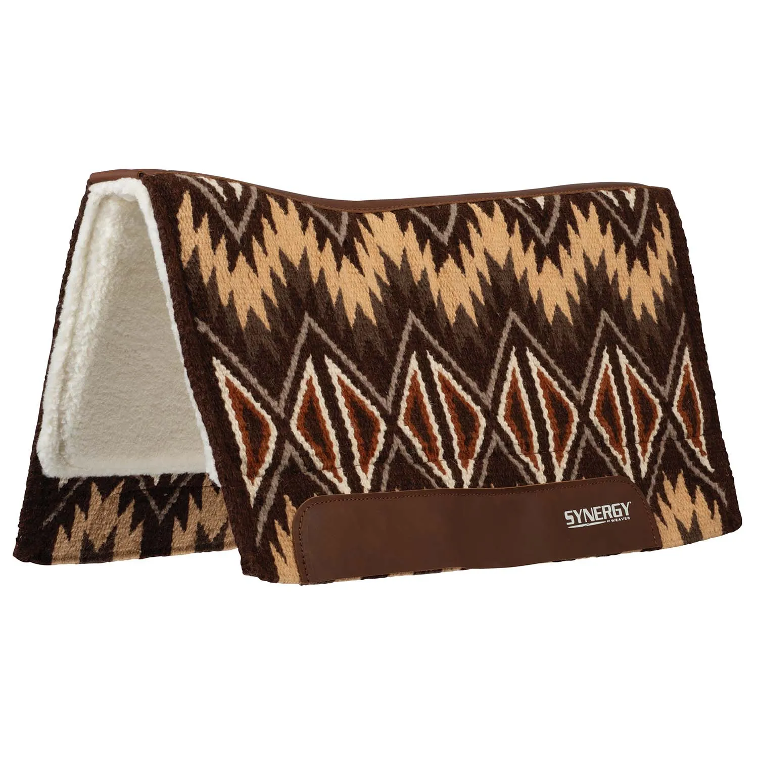 Weaver Synergy Contoured Performance Wool & Fleece "Quest" Saddle Pad