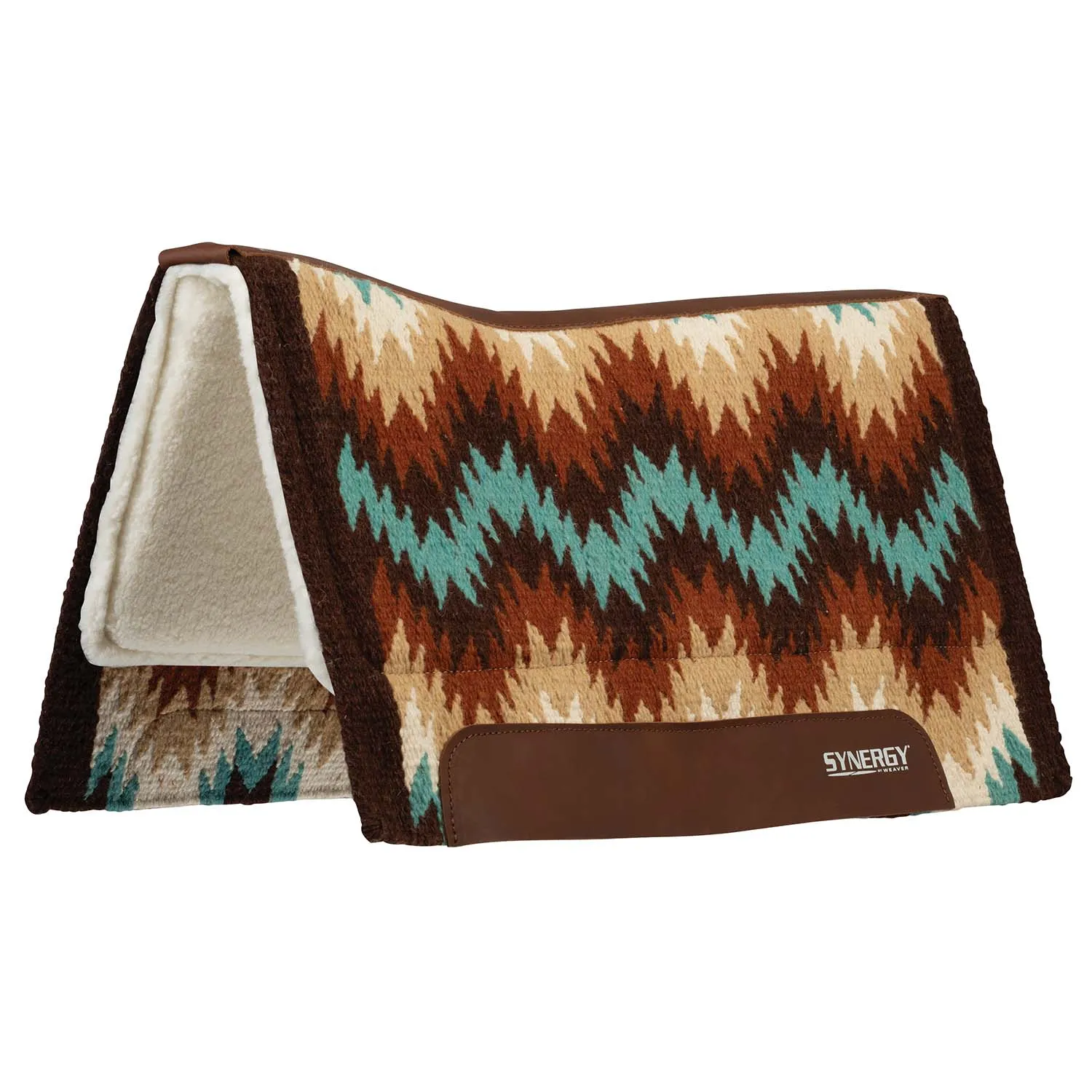 Weaver Synergy Contoured Performance Wool & Fleece "Stampede" Saddle Pad