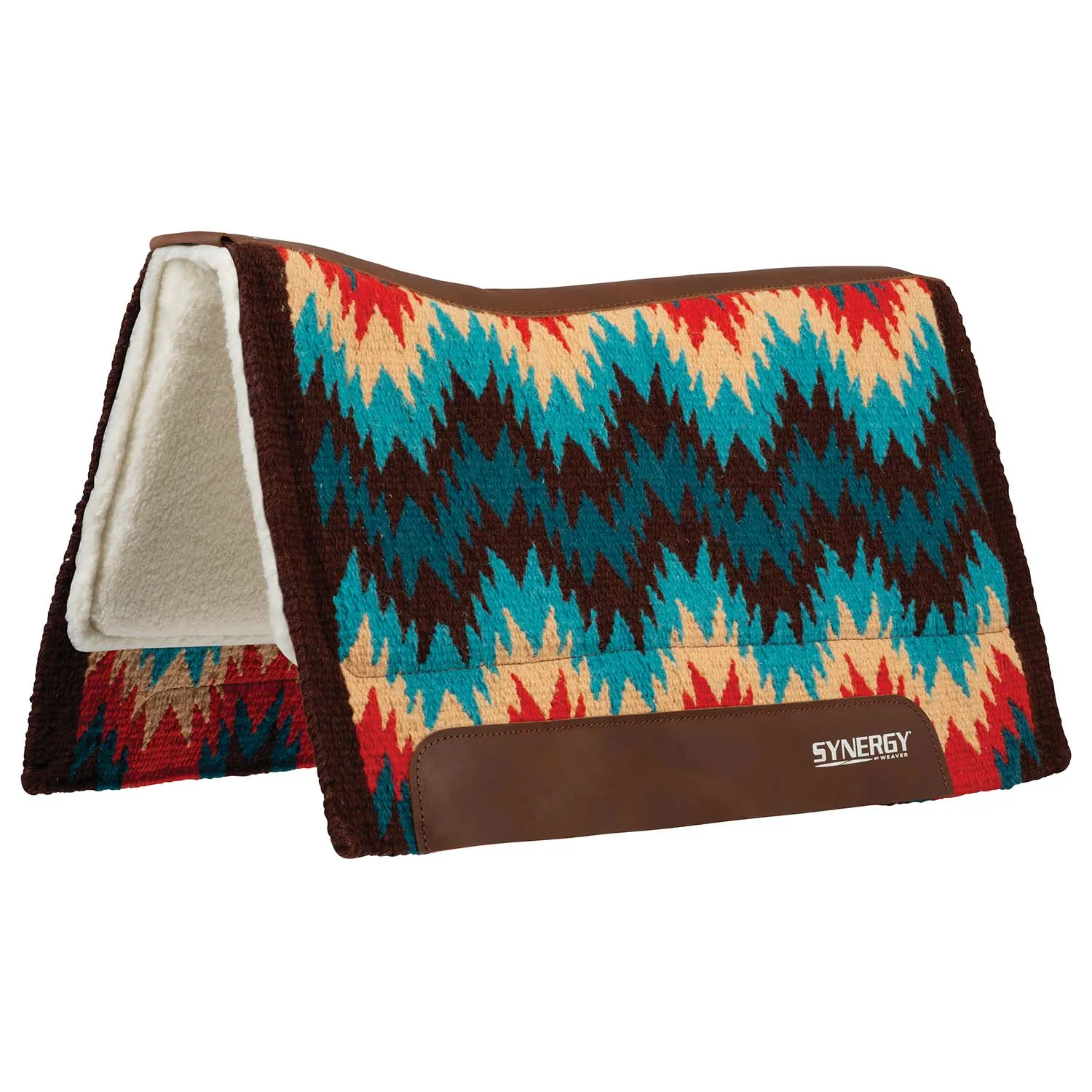 Weaver Synergy Contoured Performance Wool & Fleece "Stampede" Saddle Pad