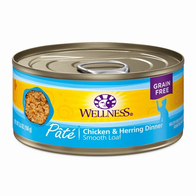 Wellness Chicken & Herring Wet Cat Food cat supplies cat house cat tree cat feeder cat collar