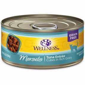 Wellness Complete Health Morsels Cubed Tuna Entree Grain-Free Canned Cat Food 156g cat snacks catnip treats healthy cat food cat reward treats low calorie cat food