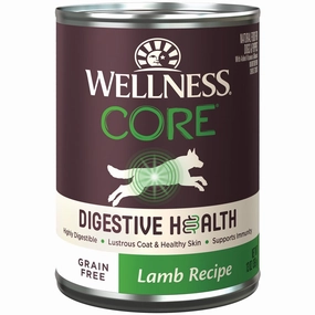 Wellness CORE Digestive Health Lamb Grain-Free Canned Dog Food 13oz dog supplies dog food toys accessories dog bed