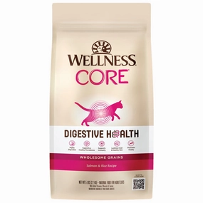 Wellness CORE Digestive Health Salmon & Rice Adult Dry Cat Food cat snacks catnip treats healthy cat food cat reward treats low calorie cat food