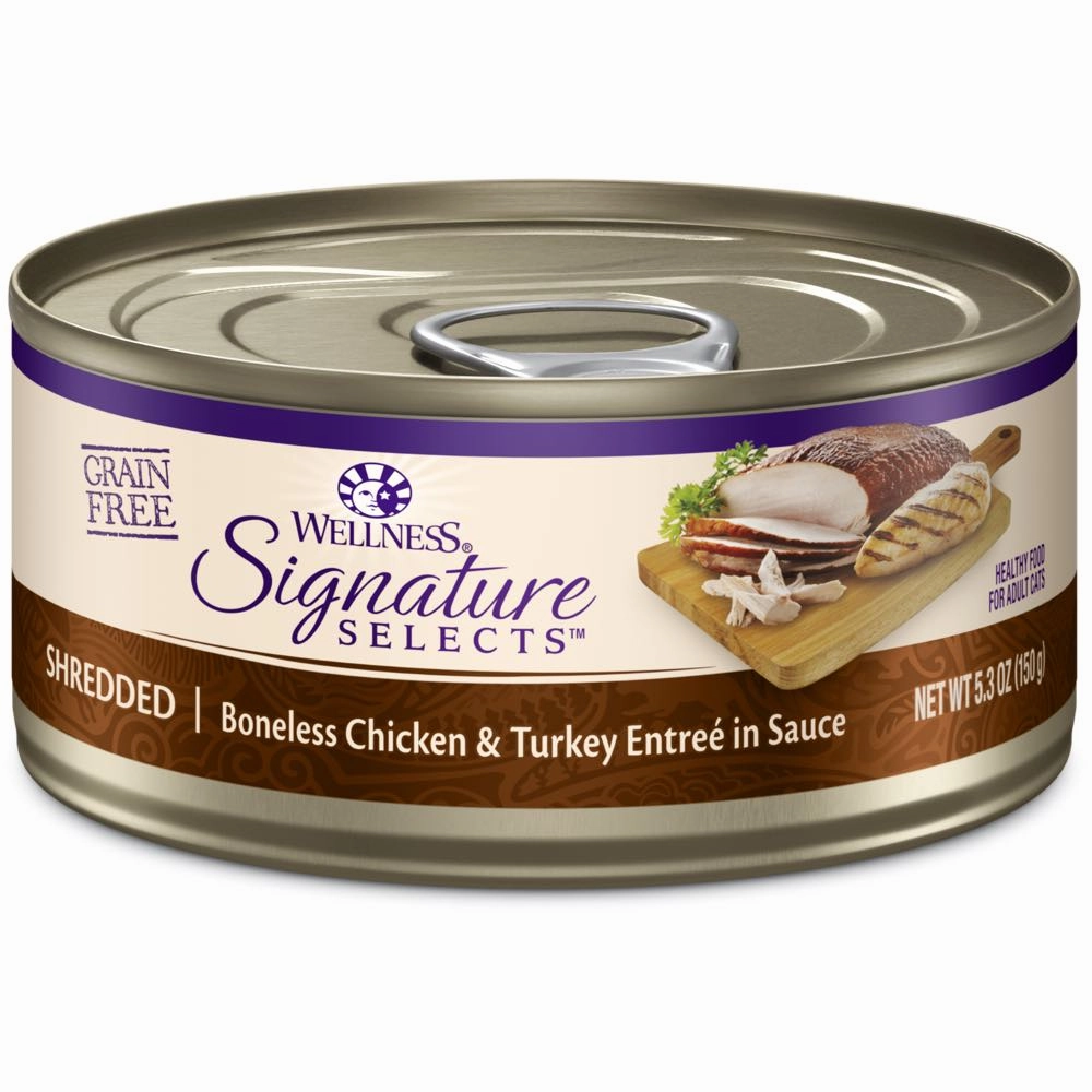 Wellness CORE Signature Selects Shredded Chicken & Turkey Grain-Free Canned Cat Food