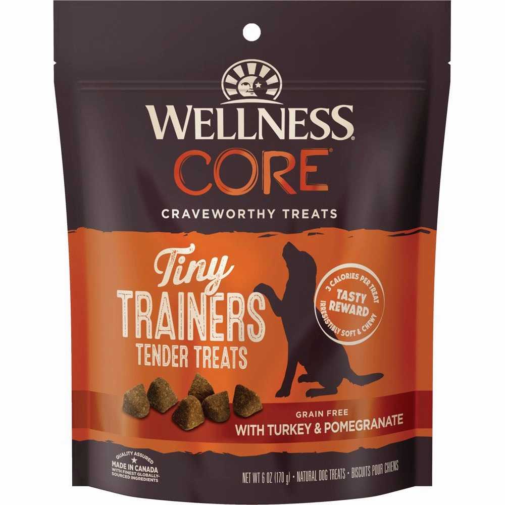 Wellness Core Tiny Trainers Turkey & Pomegranate Grain-Free Dog Treats 6oz dog supplies dog food toys accessories dog bed