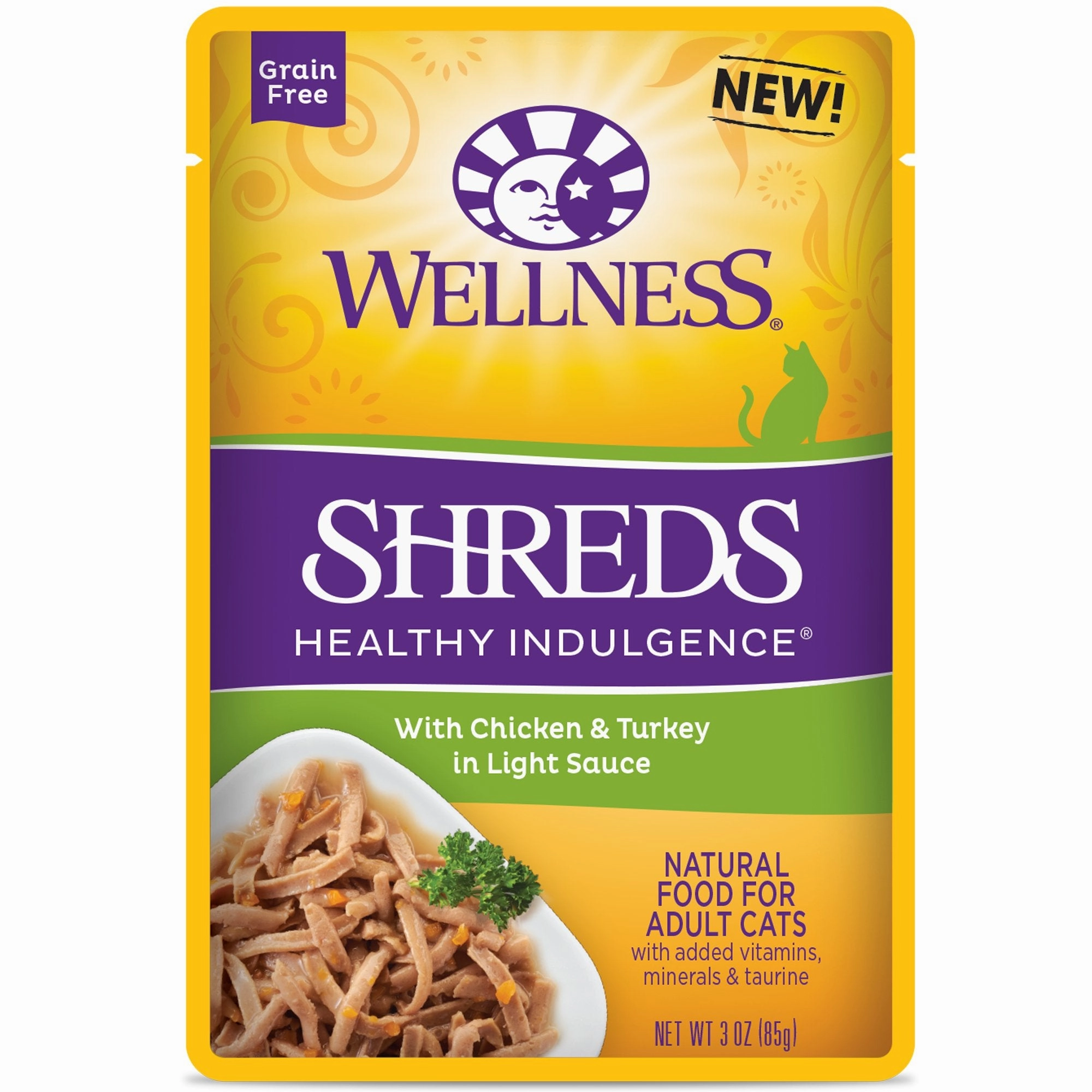 Wellness Healthy Indulgence Shreds with Chicken & Turkey Wet Cat Food cat supplies cat house cat tree cat feeder cat collar
