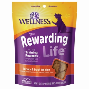 Wellness Rewarding Life (Wellbites) Turkey & Duck Grain Free Dog Treats 6oz dog supplies dog food toys accessories dog bed