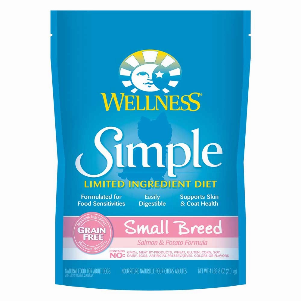 Wellness Simple Grain-Free Small Breed Salmon & Potato Adult Dry Dog Food 4lb