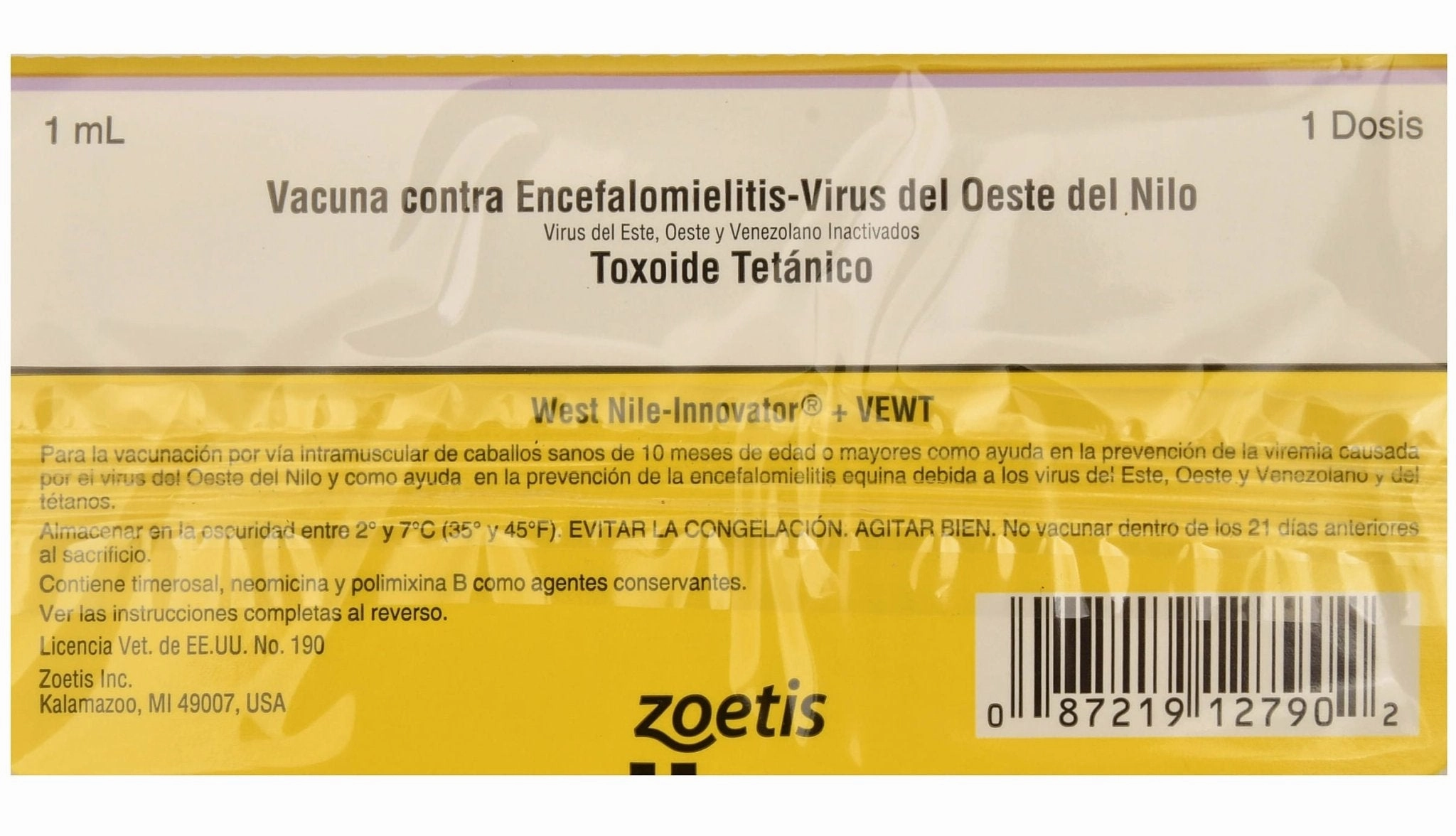 West Nile Innovator   VEWT Horse Vaccine