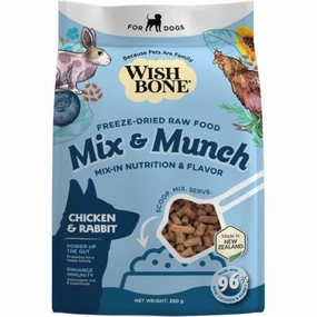 Wishbone Mix & Munch Chicken & Rabbit Grain-Free Freeze-Dried Raw Food Dog Food Topper 350g horse supplement horse vitamins animal probiotics livestock digestive aid horse immune booster