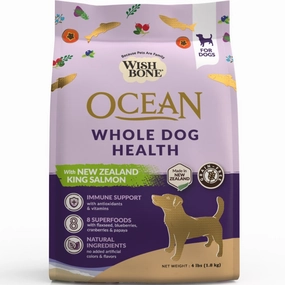 Wishbone Ocean New Zealand King Salmon Grain-Free Dry Dog Food dog supplies dog food toys accessories dog bed