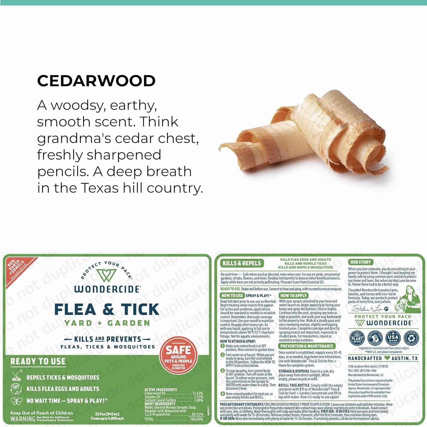 Wondercide Flea & Tick, Yard   Garden, 32 oz Ready To Use