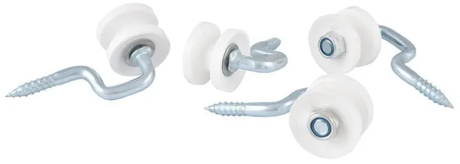 Wood Post Screw-In Corner Insulator, 4 pk