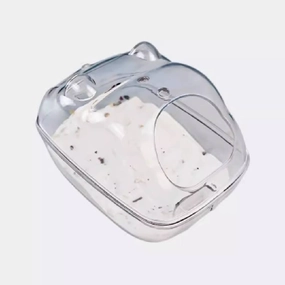 XXW Hamster Bathroom Transparent - L (L16cm x B11cm x H11cm) puppy starter kit puppy crate puppy collar puppy pee pad puppy food