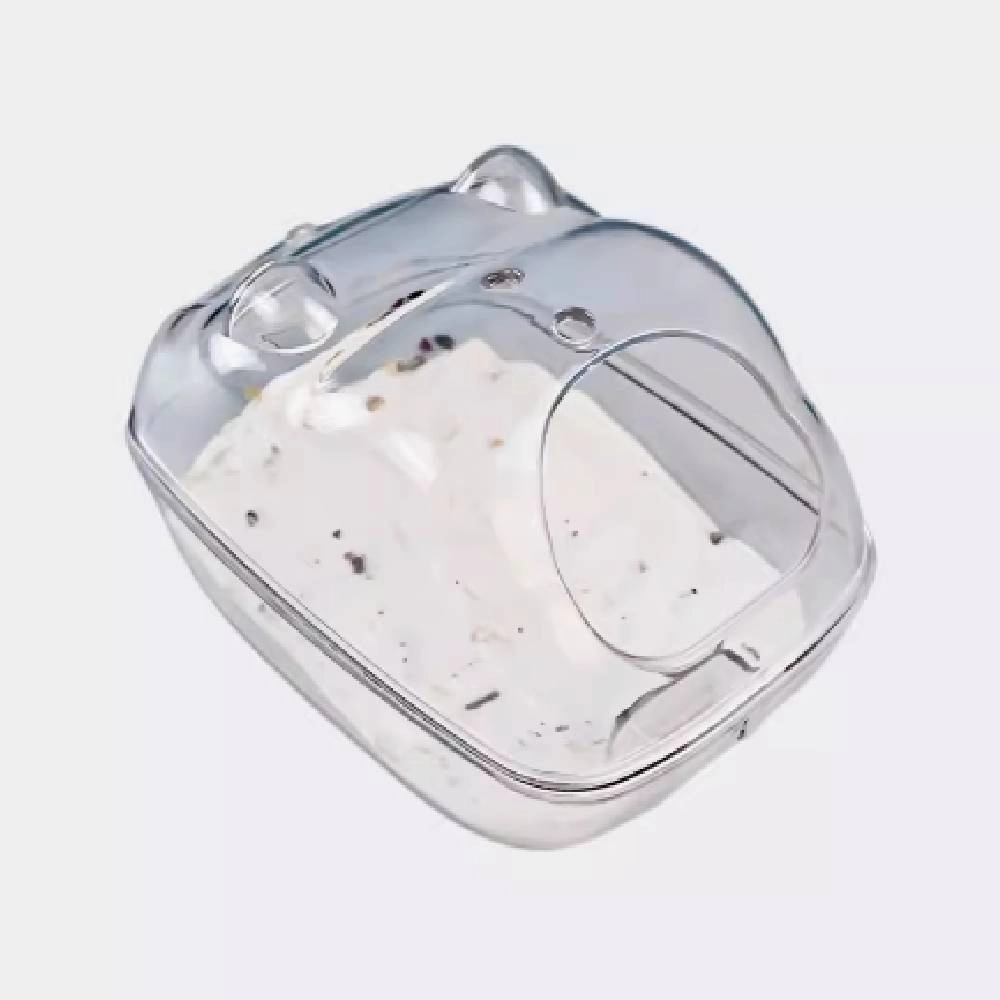 XXW Hamster Bathroom Transparent - S (L13cm x B9cm x H9cm) puppy starter kit puppy crate puppy collar puppy pee pad puppy food