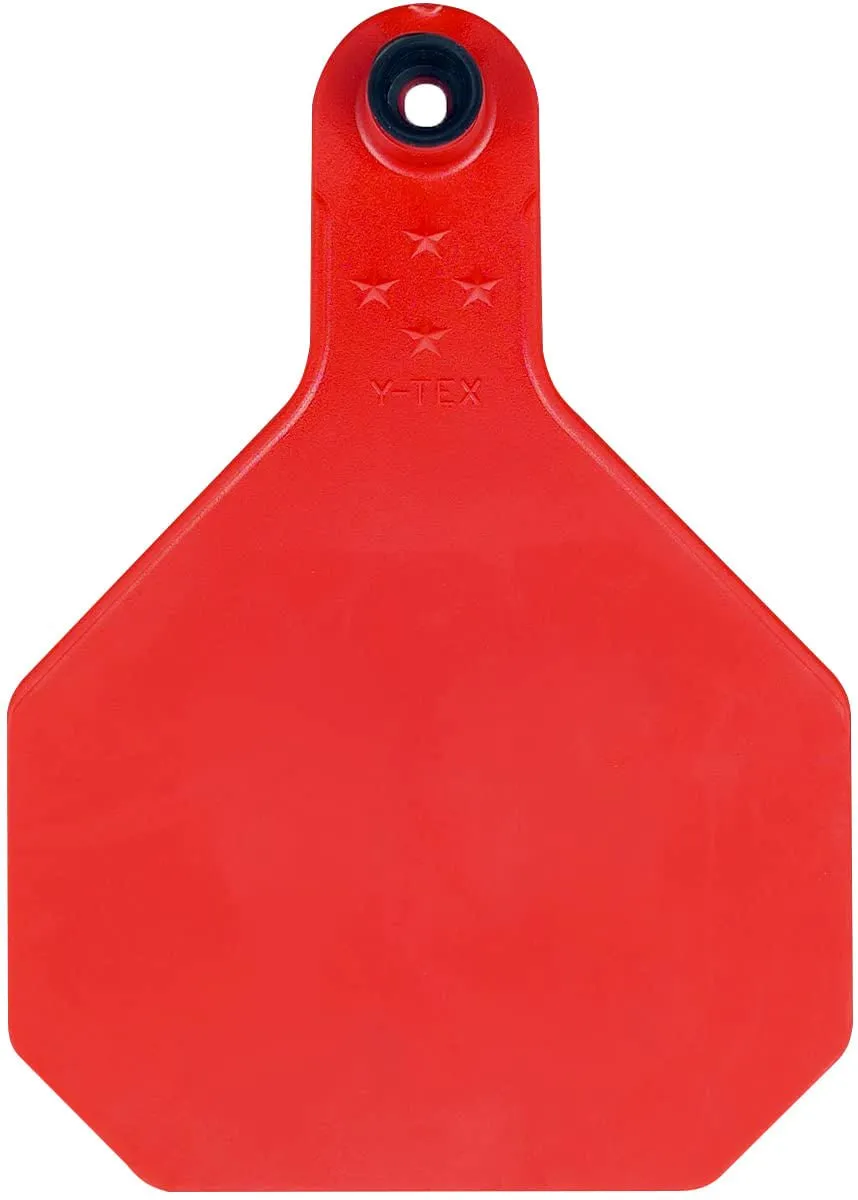 Y-Tex Blank 2-Piece Ear Tags, 25 ct